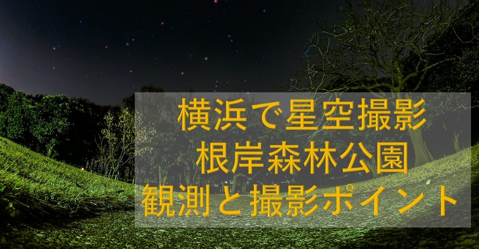 横浜で星空を撮影しよう 根岸森林公園 観測と撮影ポイント 星空部 スマホで星をもっと身近に